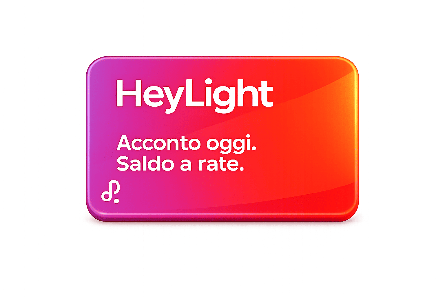 Finanziamento totale o saldo a rate